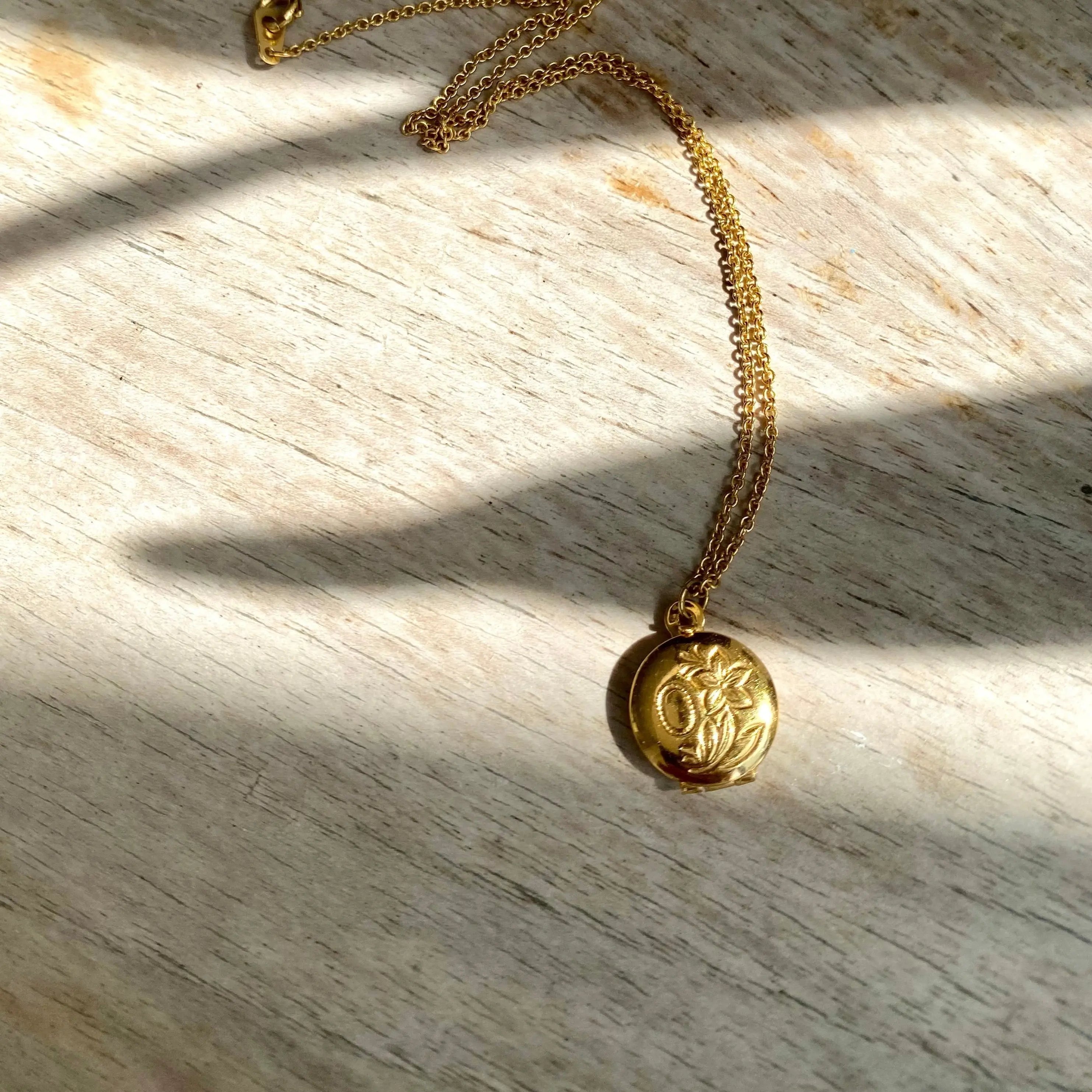 Corocraft Vintage Locket Necklace 1980s