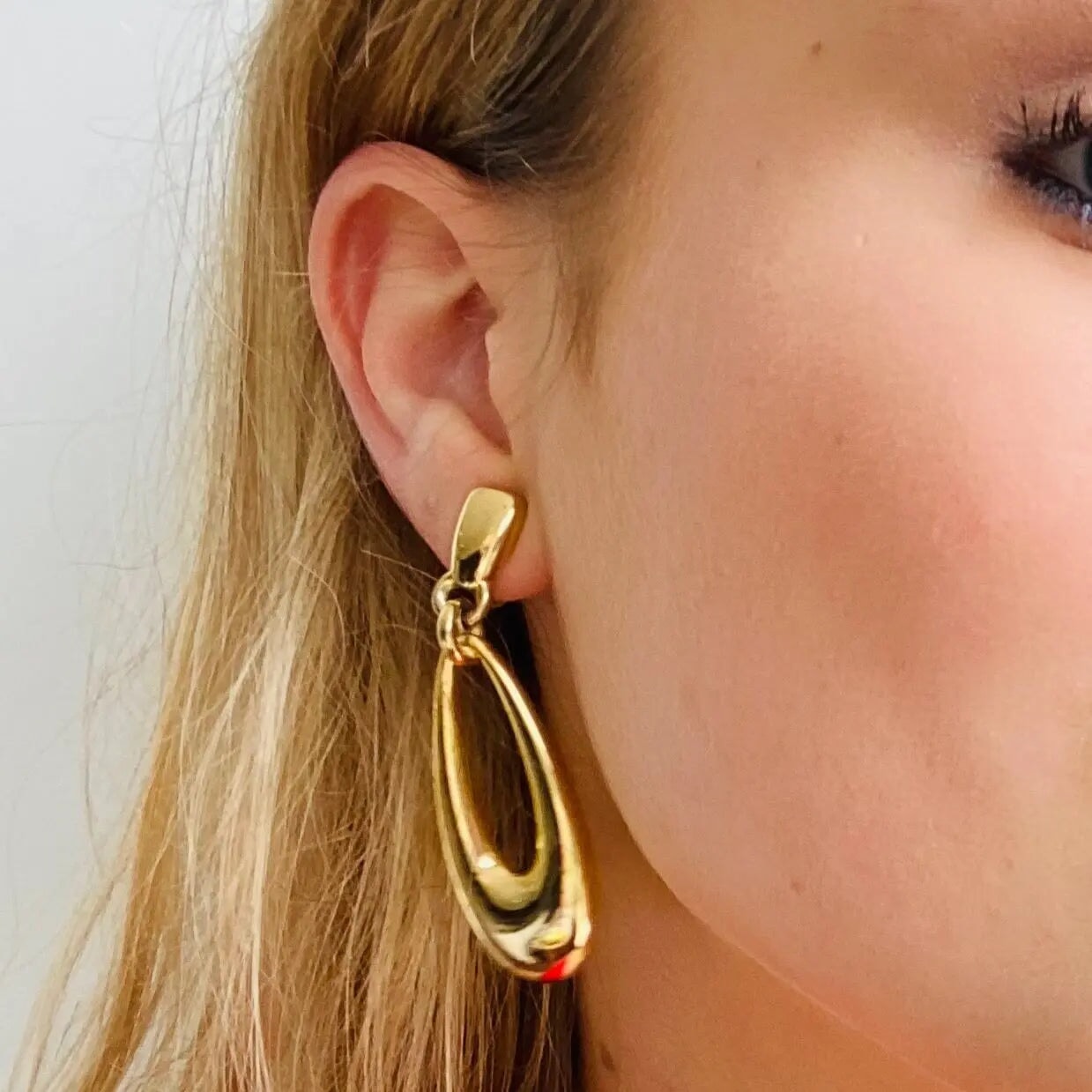 ANNE KLEIN Earrings Vintage 1980s JAGGED METAL DESIGNER VINTAGE JEWELLERY Jagged Metal