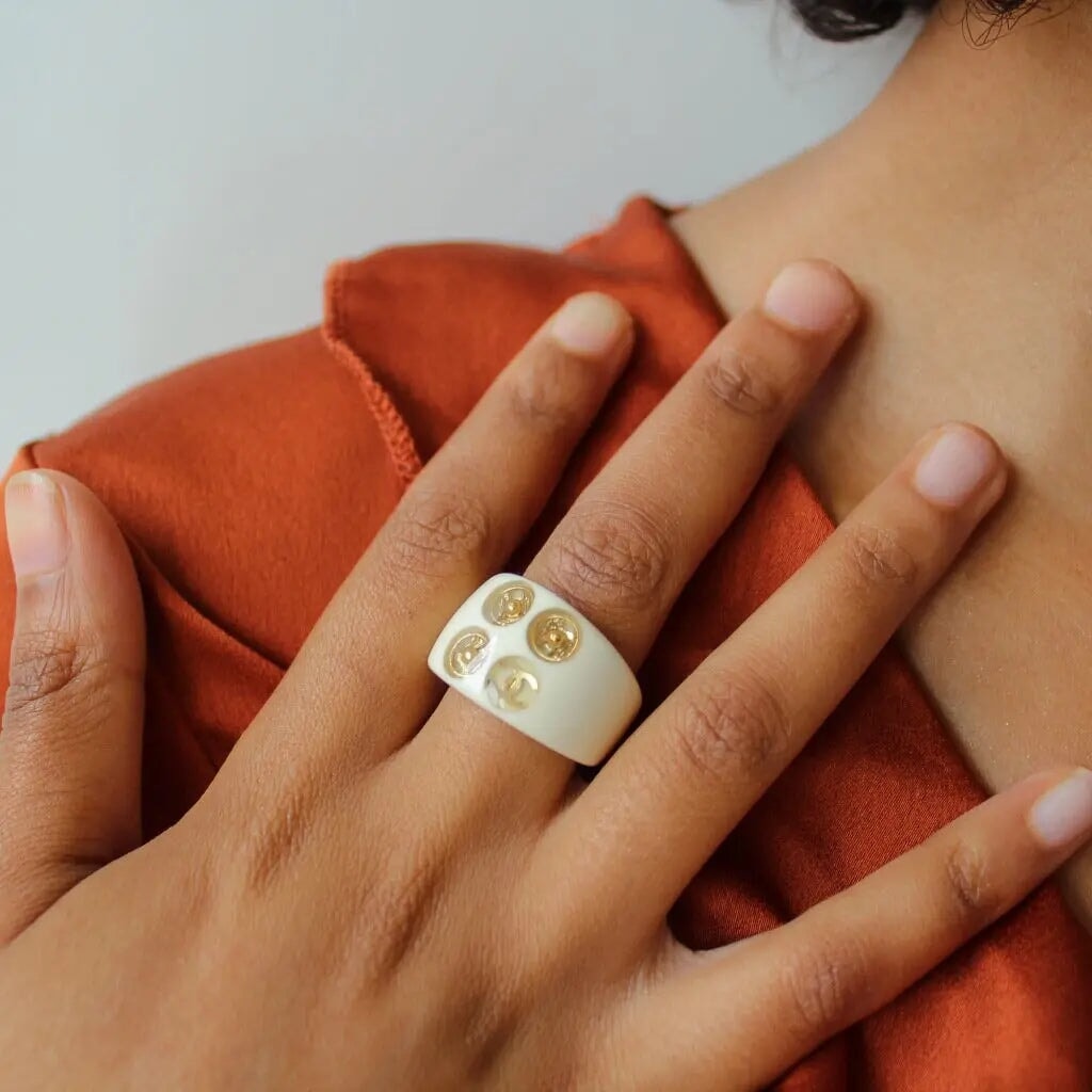 Vintage chanel ring hotsell