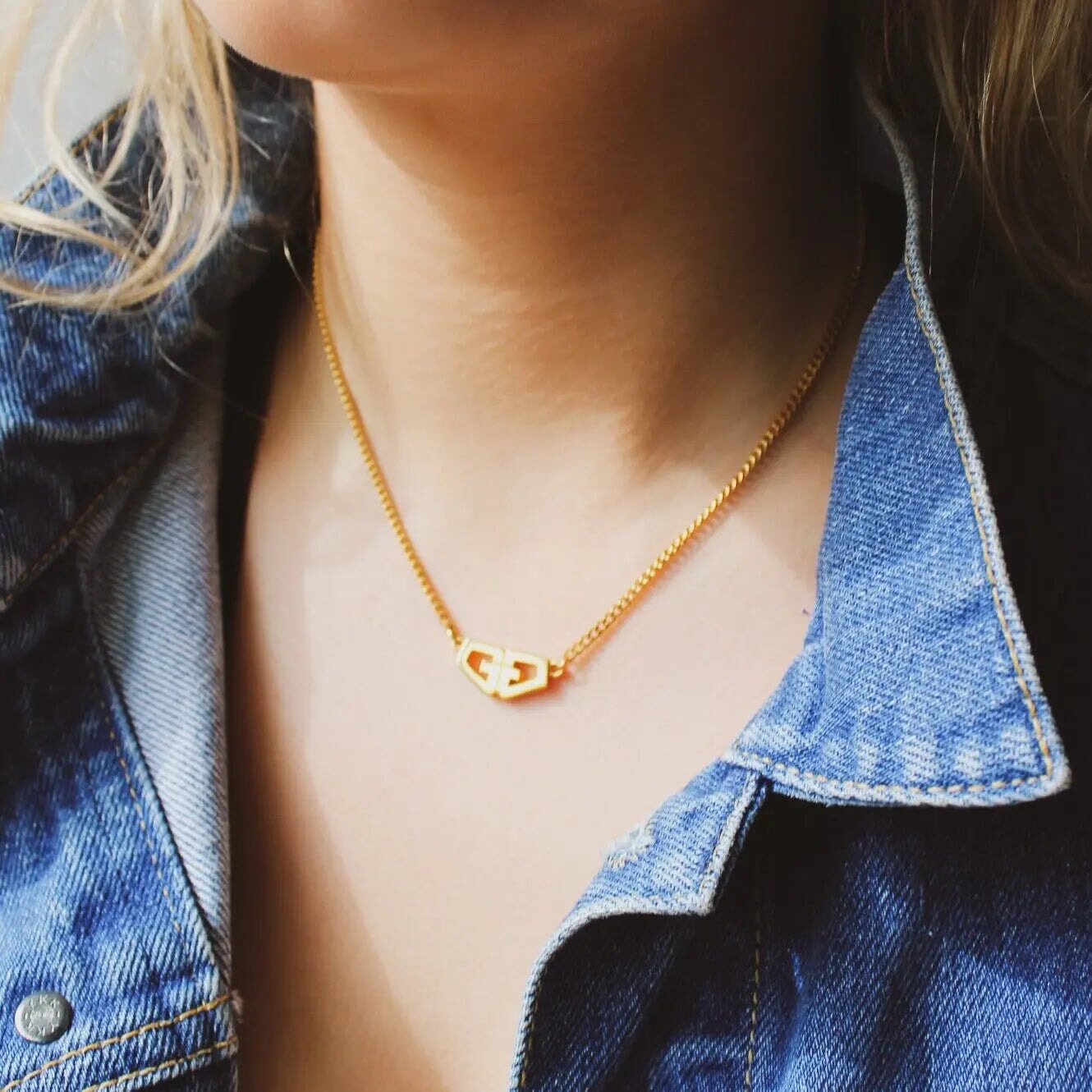 Vintage Givenchy Necklace 1970s - Jagged Metal - UK Vintage 