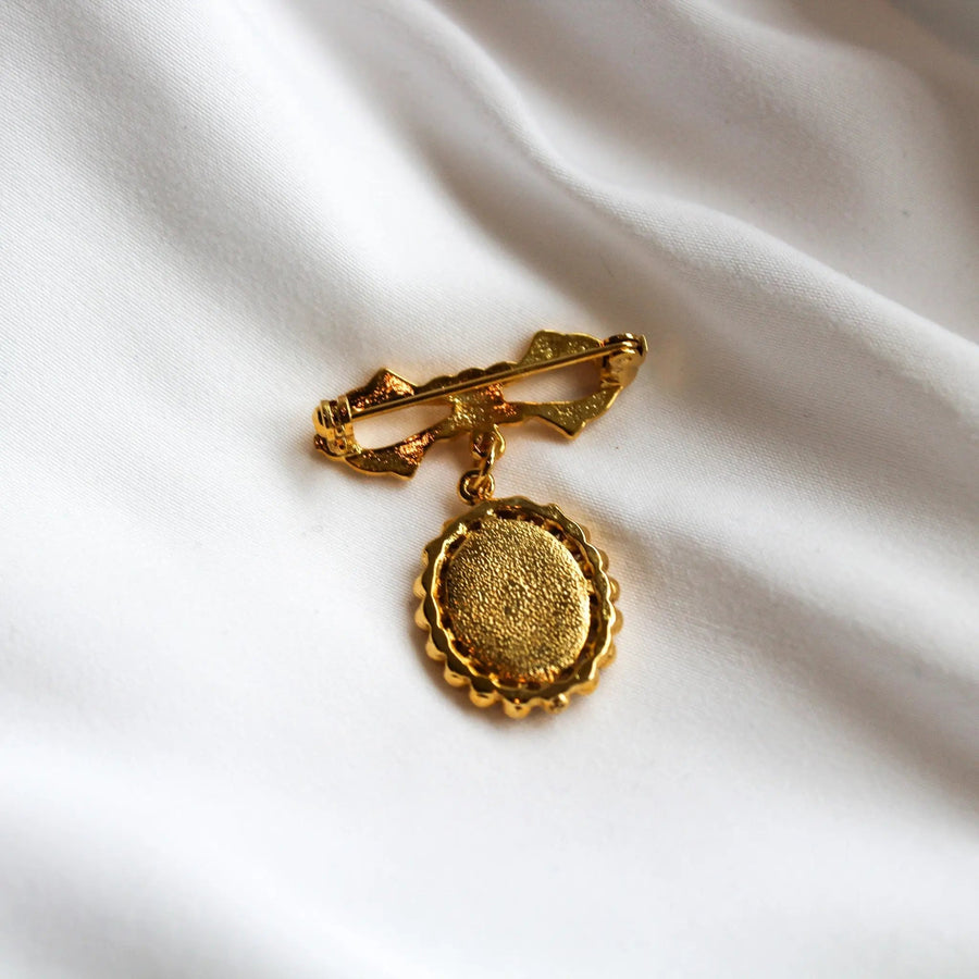 1980s Vintage Brooch, Princess Diana - Vintage Deadstock Brooches & Lapel Pins Jagged Metal 