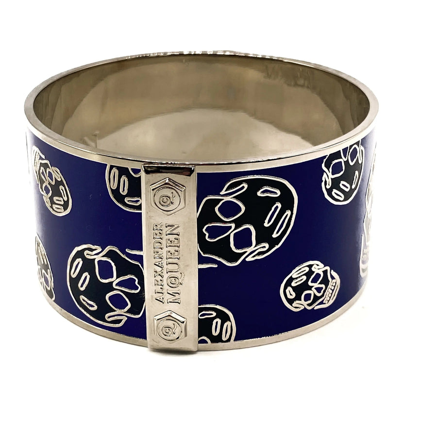 Alexander McQueen Cuff Bracelet Silver Plated Bracelets Jagged Metal 