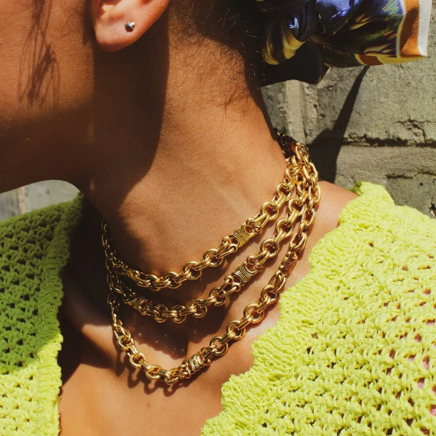 Celine Necklace Vintage 1980s Necklaces Jagged Metal 