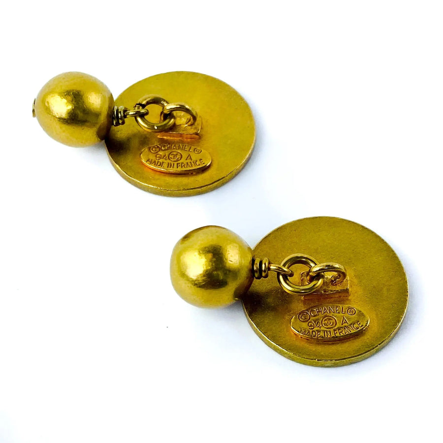 Chanel Vintage Cufflinks - 1994 Autumn Winter Collection Cufflinks Jagged Metal 