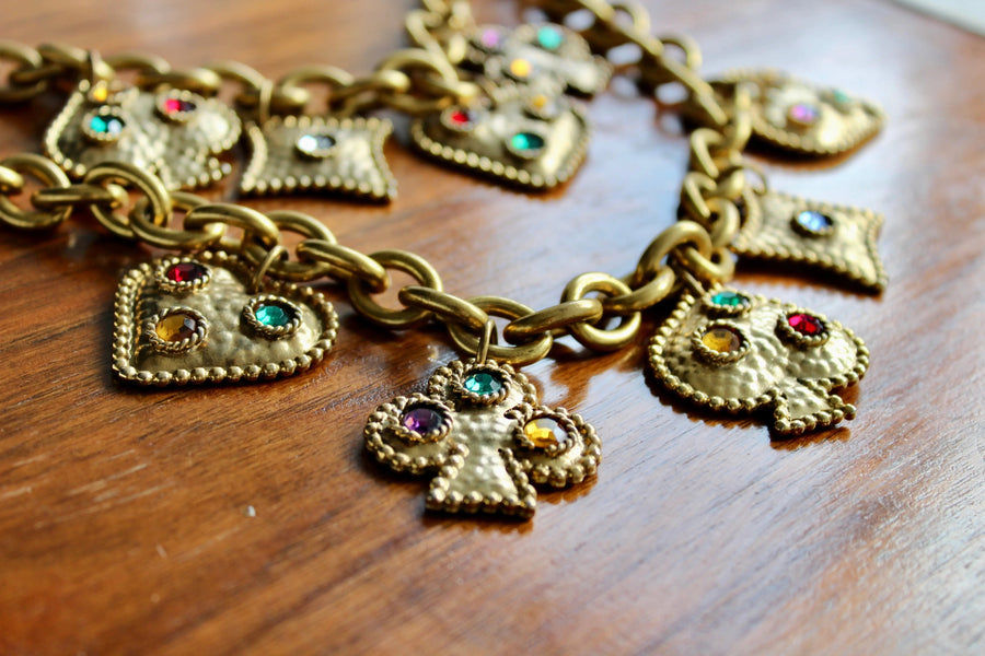 Edouard Rambaud Vintage Necklace 1980s Necklaces Jagged Metal 