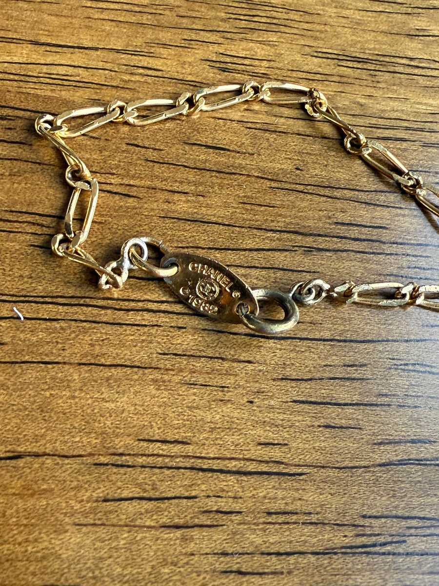 Vintage Chanel necklace, 1980s, 1982 Necklace Jagged Metal 