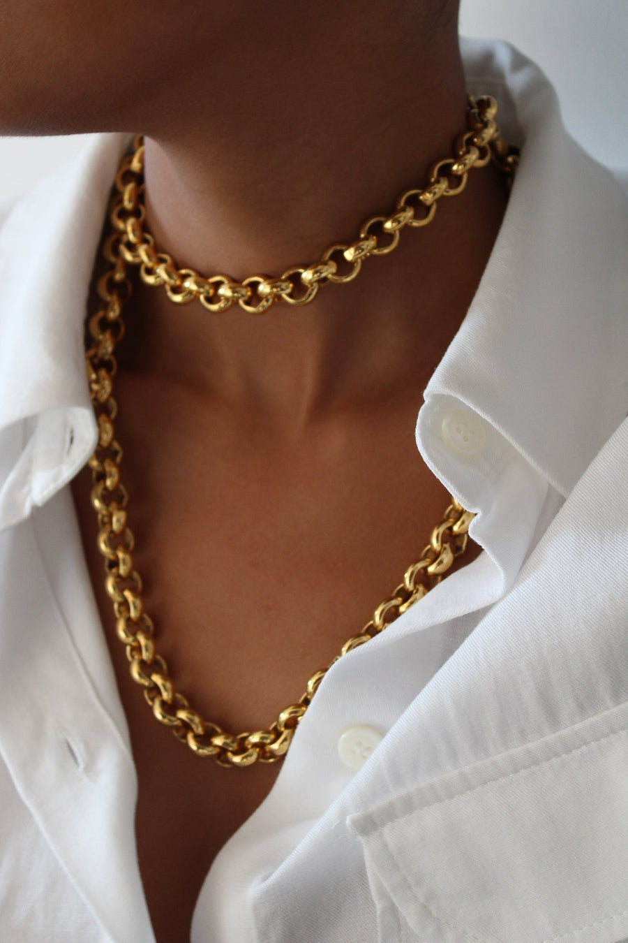 Chanel Vintage 1990s Heavy Chain Necklace
