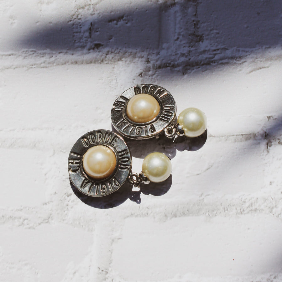 Moschino Vintage Clip on earrings - 1990s, Silver Plated