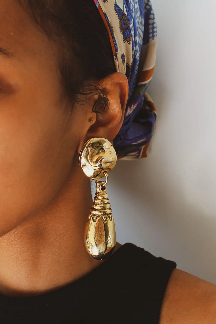 Kallinger Vintage 1980s Earrings Earrings Jagged Metal 