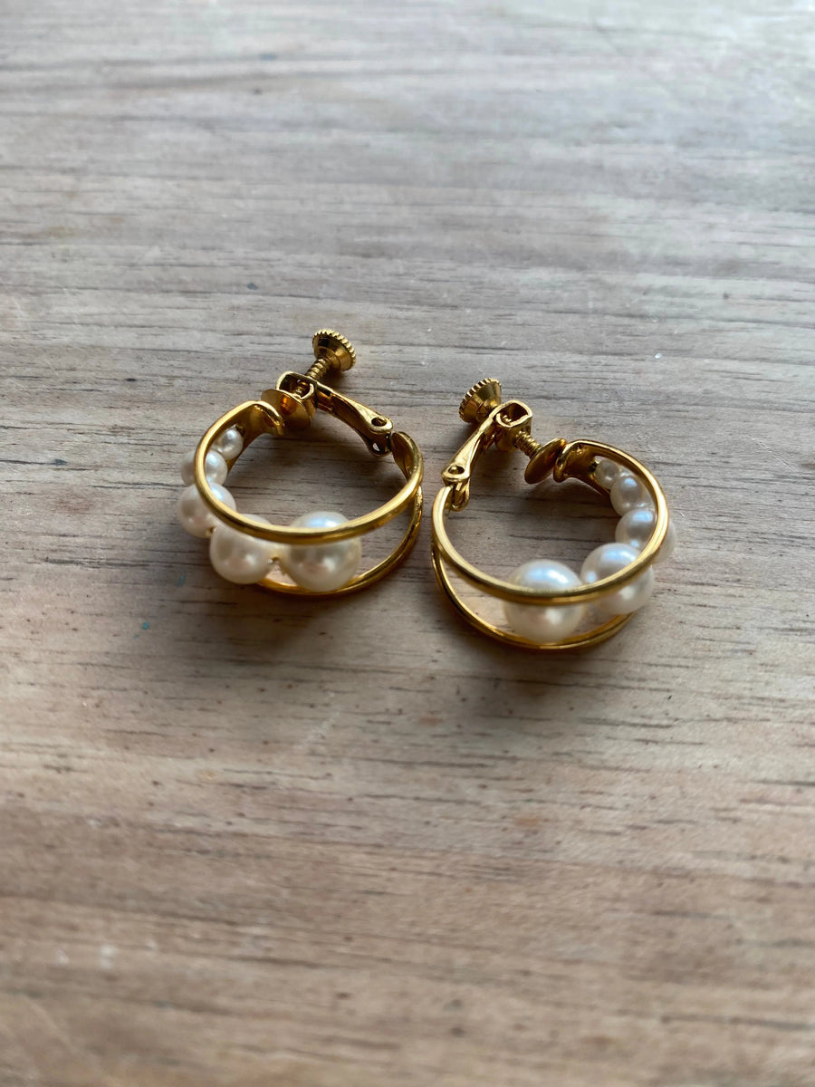 Napier Vintage 80s earrings Jagged Metal 