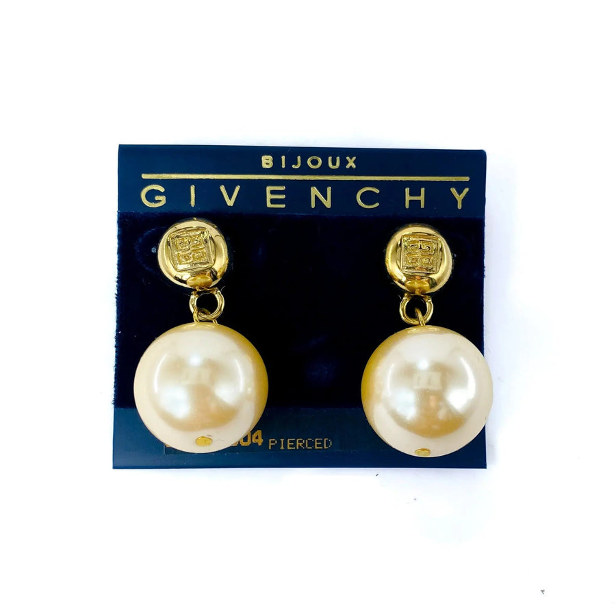 RESERVED Vintage Givenchy Earrings 1980s Earrings Jagged Metal 