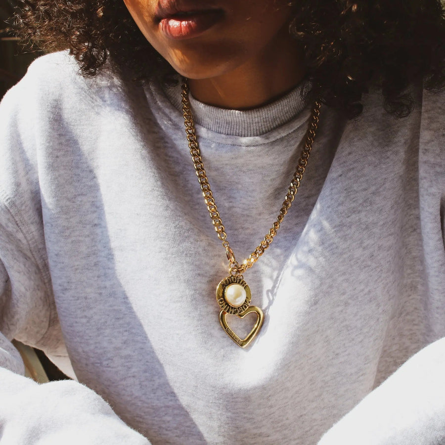 Re-engineered Moschino Vintage Necklace Necklace Jagged Metal 