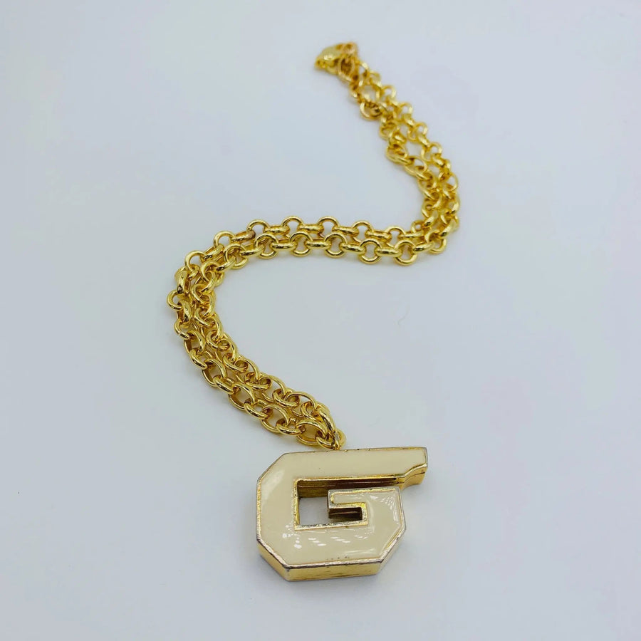 Re-engineered Vintage Givenchy Whistle Keychain 1970s - 1979 Collection Necklace Jagged Metal 