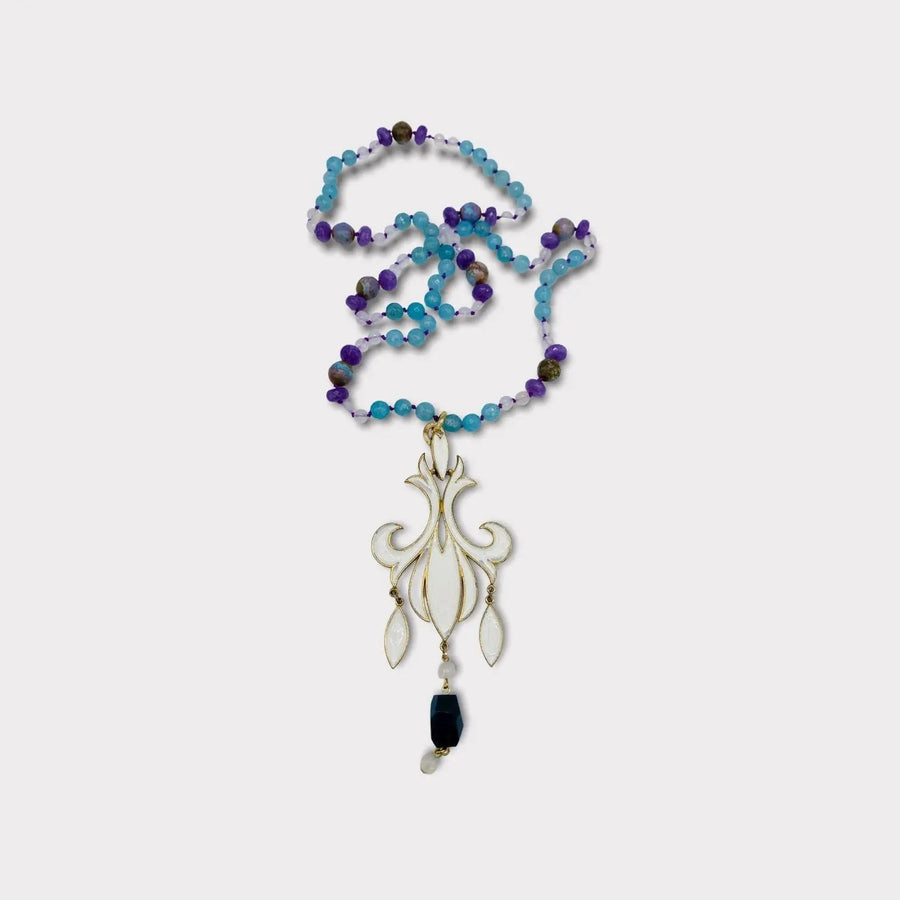 Re-engineered Vintage Trifari Necklace Charms & Pendants Jagged Metal 