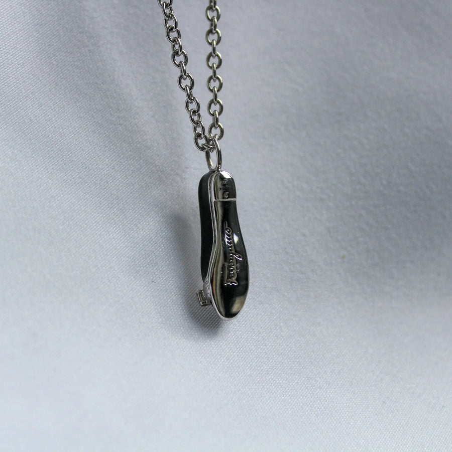 Salvatore Ferragamo Ballet Necklace - Sterling Silver Necklaces Jagged Metal 