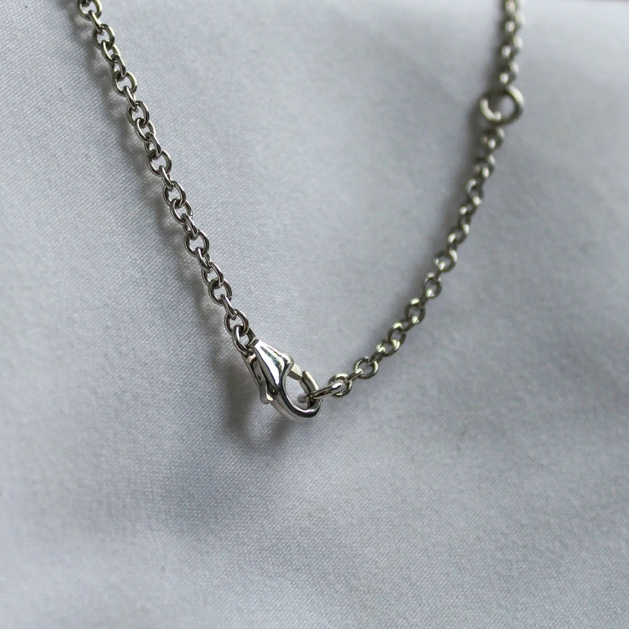 Salvatore Ferragamo Ballet Necklace - Sterling Silver Necklaces Jagged Metal 