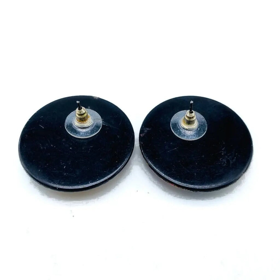 Vintage 1980s Earrings for Pierced Ears Earrings Jagged Metal 