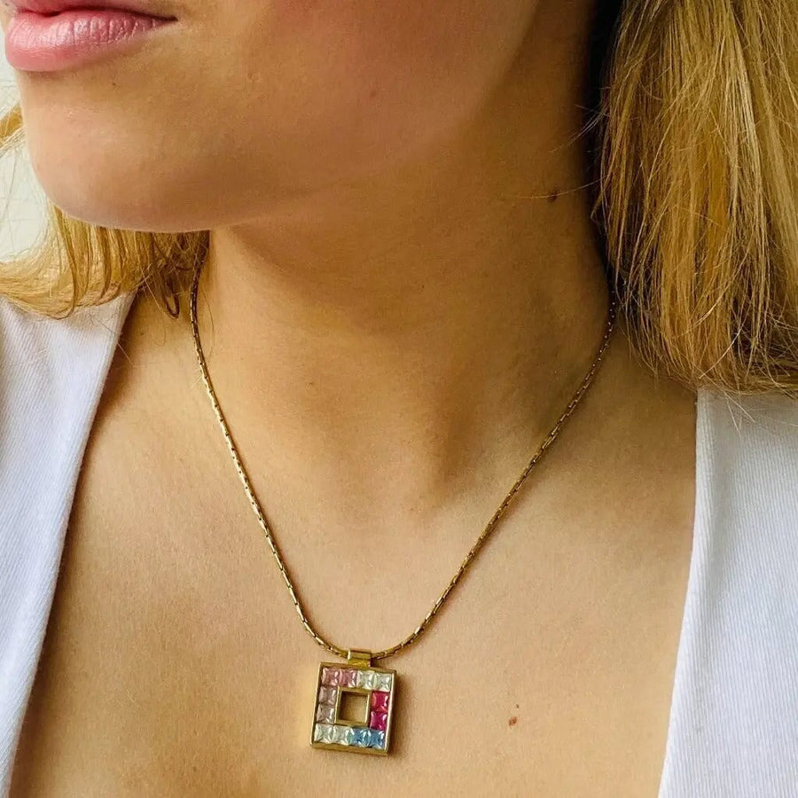 Vintage 1980s Givenchy Necklace Necklace Jagged Metal 