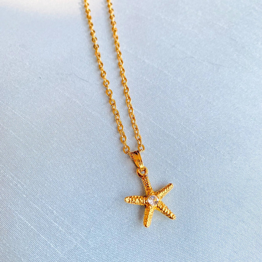 Vintage 1980s Necklace - 18 Carat Gold Plated Vintage Deadstock Necklace Jagged Metal 