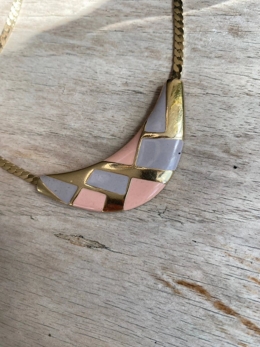 Vintage 1980s Necklace, Avon - Jagged Metal