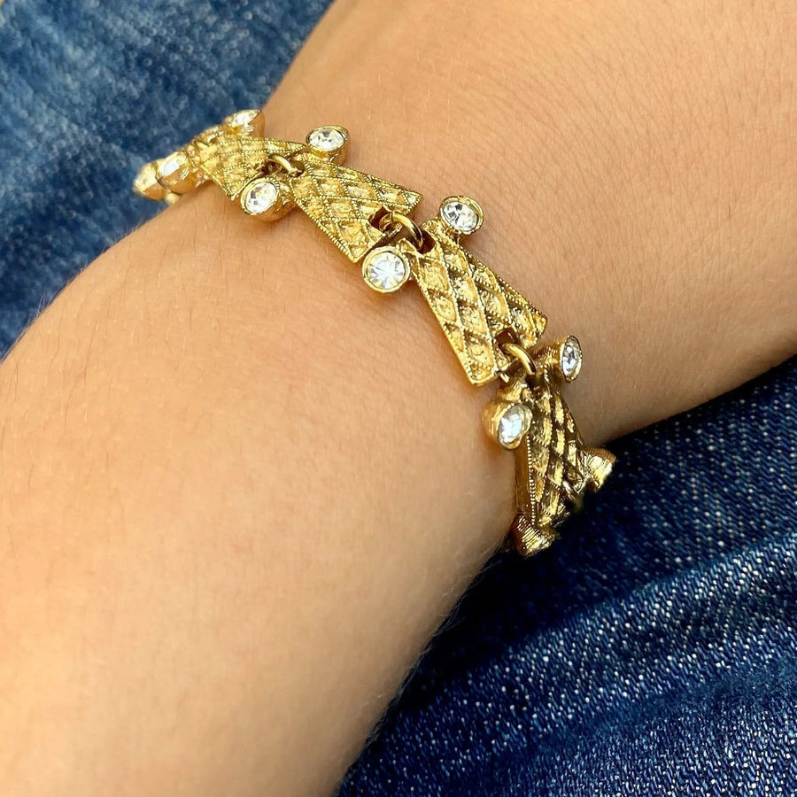 Vintage Balenciaga Bracelet 1960s Bracelet Jagged Metal 