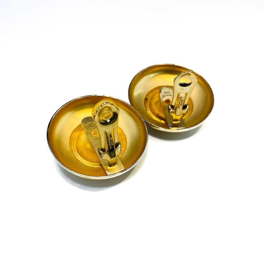 Vintage Burberry 1980s Earrings Earrings Jagged Metal 