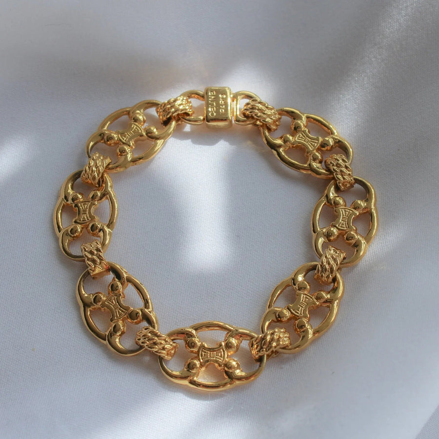 Vintage Celine Bracelet 1980s Bracelets Jagged Metal 