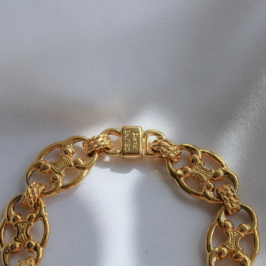 Vintage Celine Bracelet 1980s Bracelets Jagged Metal 