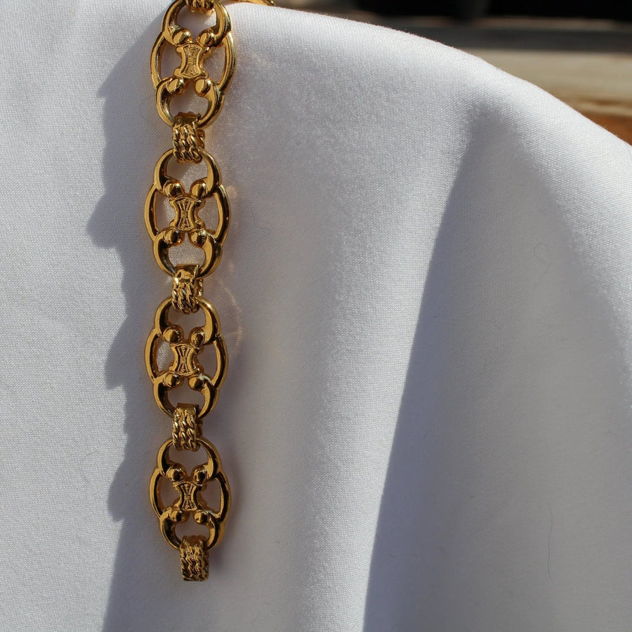 Vintage Celine Bracelet 1980s Bracelets Jagged Metal 