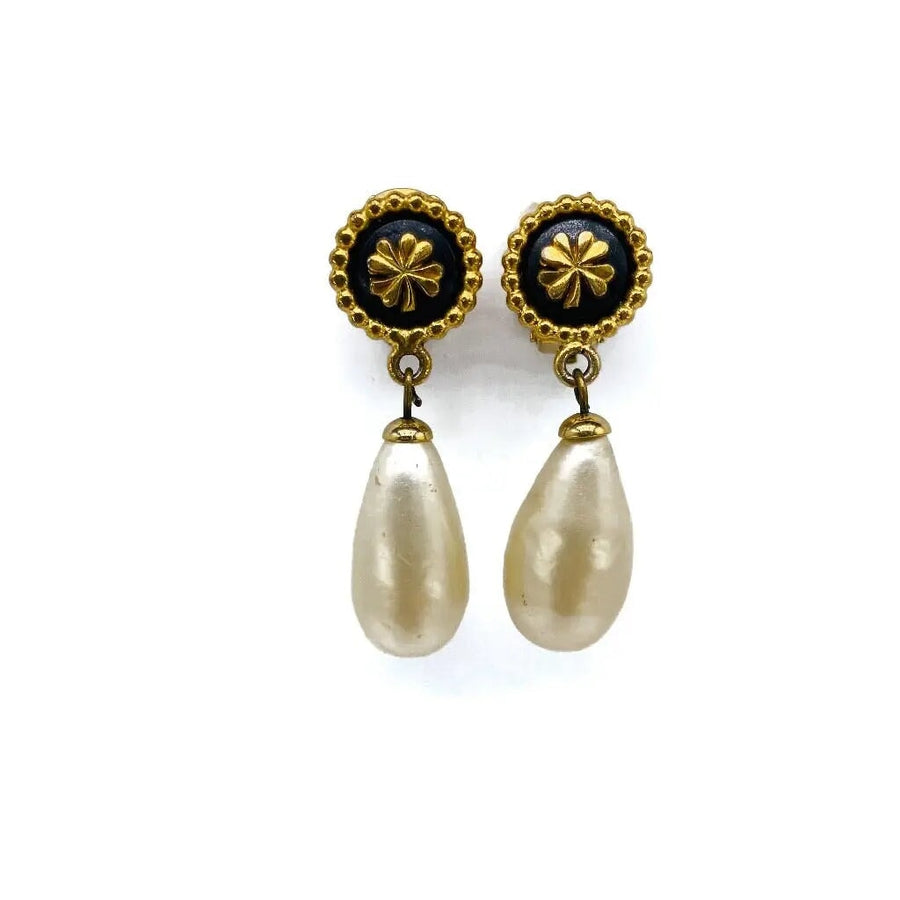 Vintage Chanel 1980s Clip On Earrings - Collection 26 Earrings Jagged Metal 