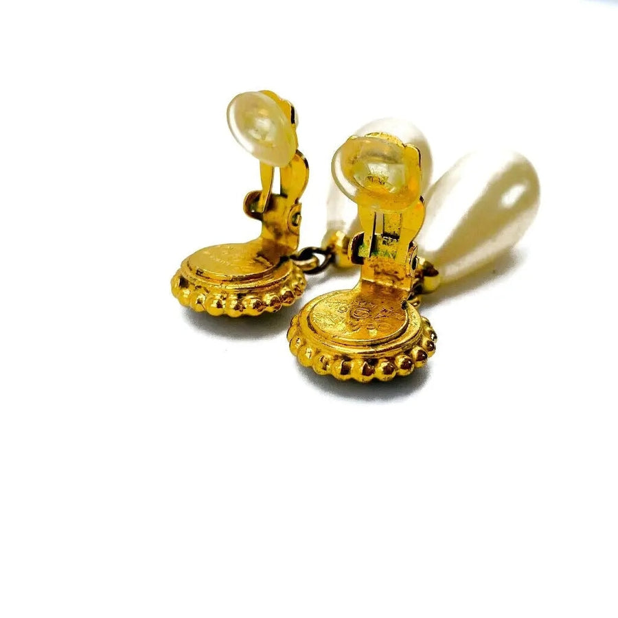 Vintage Chanel 1980s Clip On Earrings - Collection 26 Earrings Jagged Metal 