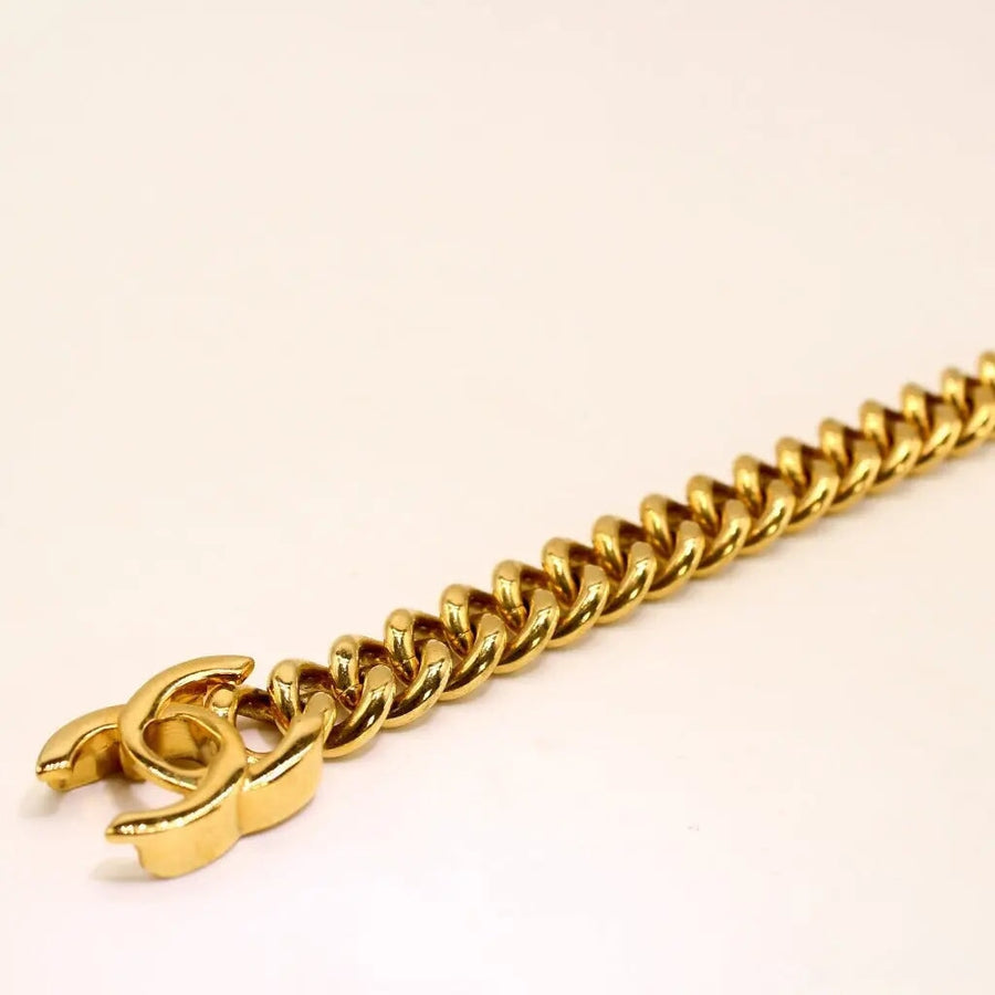 Vintage Chanel 1990s Turnlock Bracelet - 1996 Spring Collection Bracelets Jagged Metal 