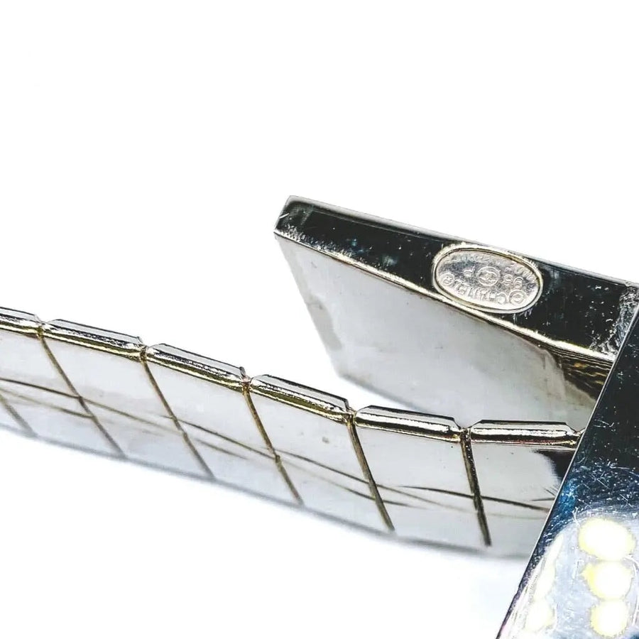 Vintage Chanel Belt 1990s - Autumn Winter 1998 Collection Silver Plated belts Jagged Metal 