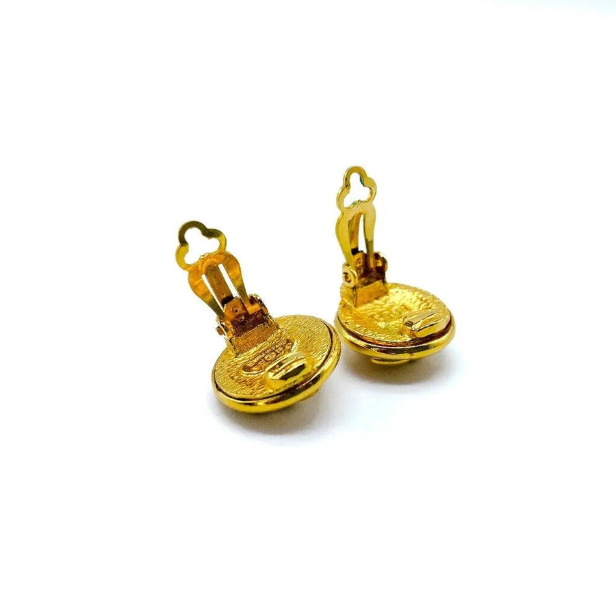Vintage Chanel Earrings 1990s - Autumn 1993 Collection Earrings Jagged Metal 