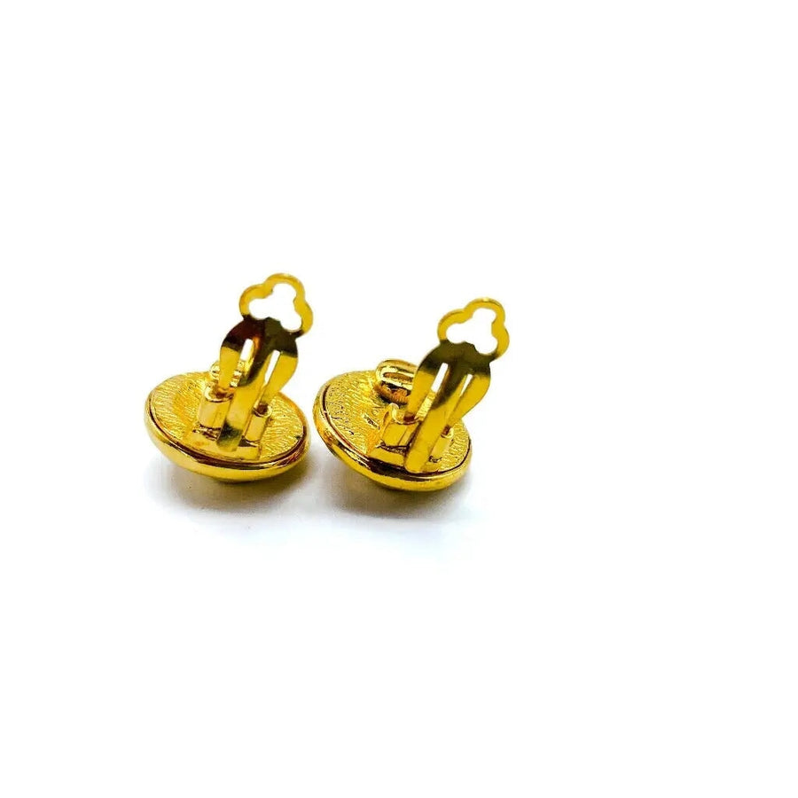 Vintage Chanel Earrings 1990s - Autumn 1993 Collection Earrings Jagged Metal 