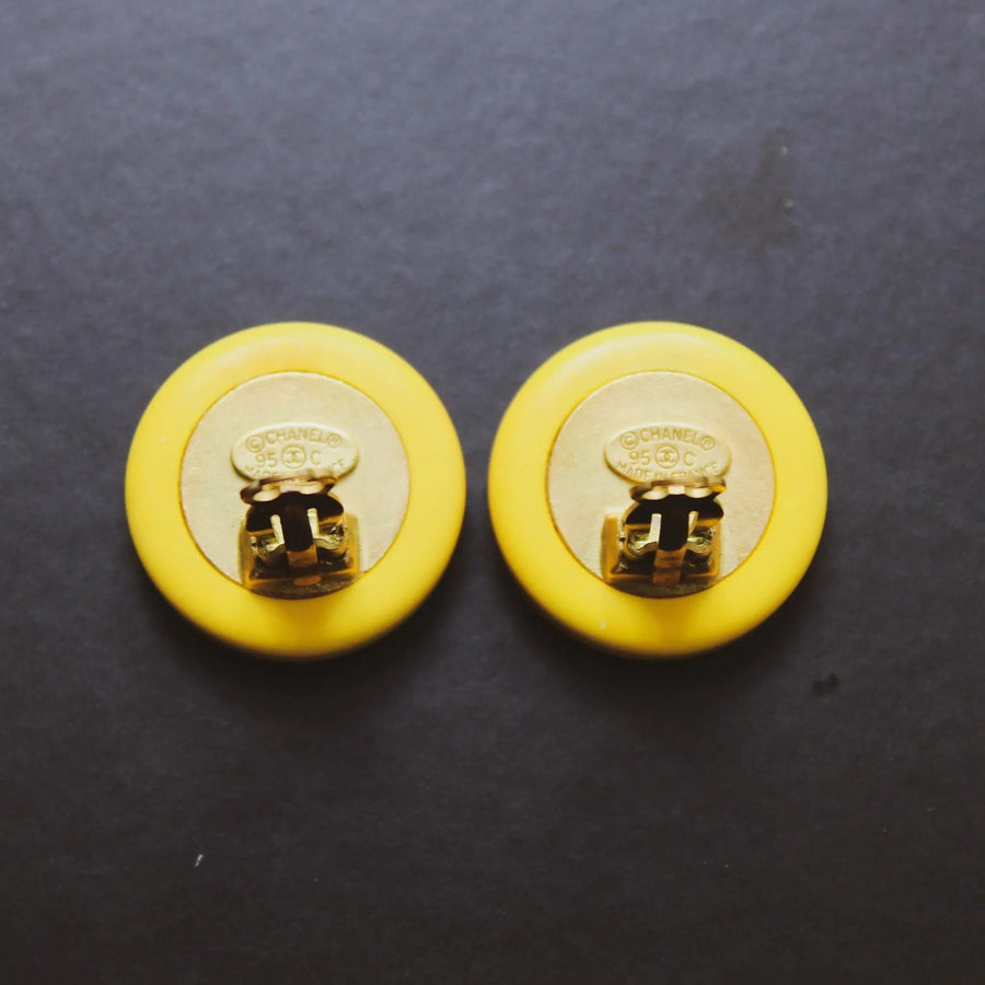 Vintage Chanel Earrings 1990s Clip On -1995 Cruise Collection Earrings Jagged Metal 