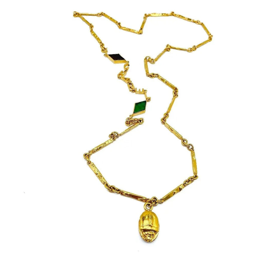 Vintage Chanel Necklace 1960s Goosens Necklace Jagged Metal 