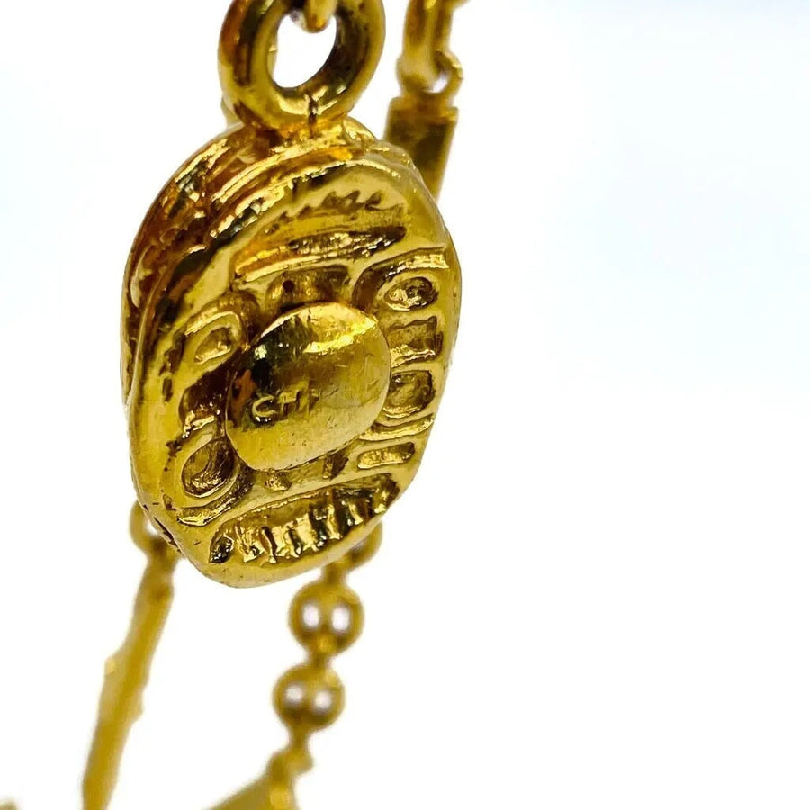Vintage Chanel Necklace 1960s Goosens Necklace Jagged Metal 