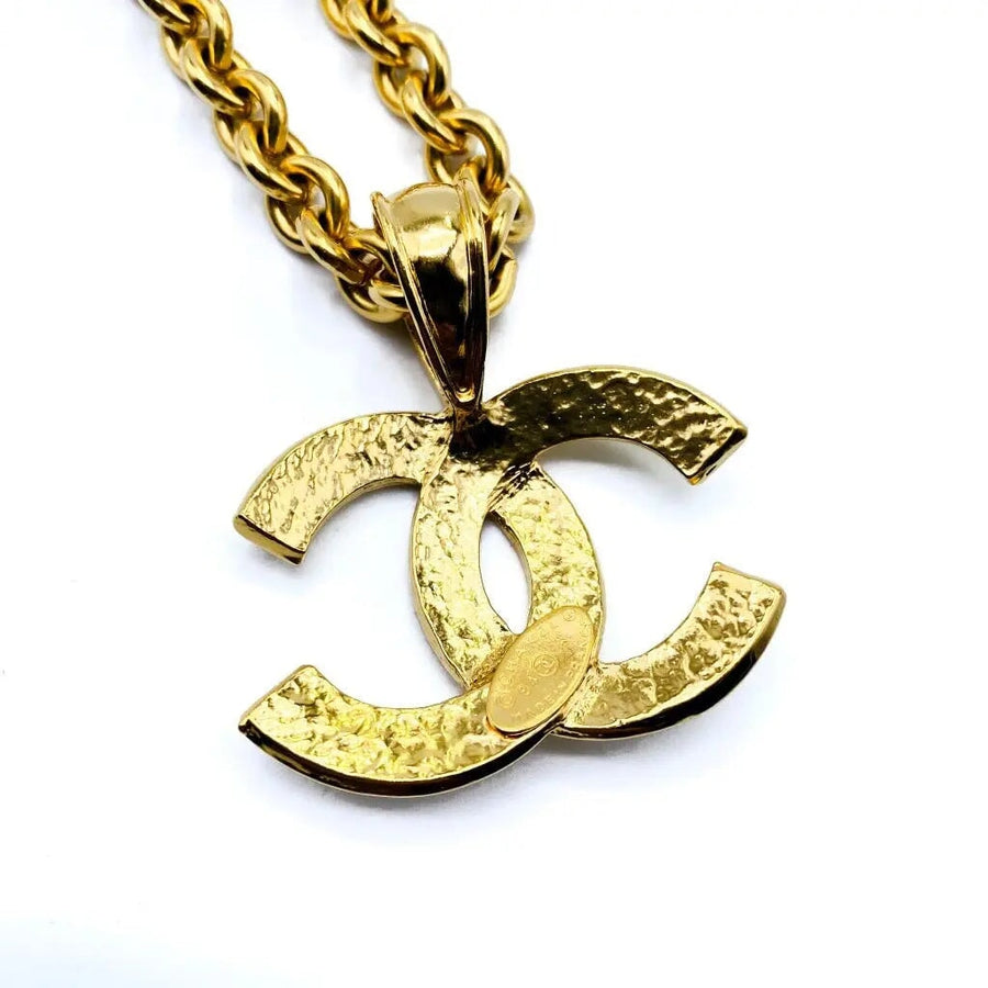 Vintage Chanel Necklace 1990s - 1994 AW Collection Necklaces Jagged Metal 