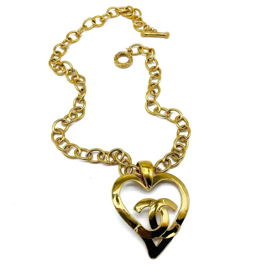Vintage Chanel Necklace 1990s - 1995 Spring Summer Collection Necklaces Jagged Metal 