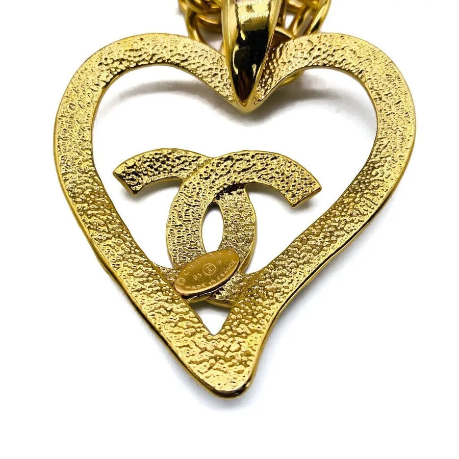 Vintage Chanel Necklace 1990s - 1995 Spring Summer Collection Necklaces Jagged Metal 