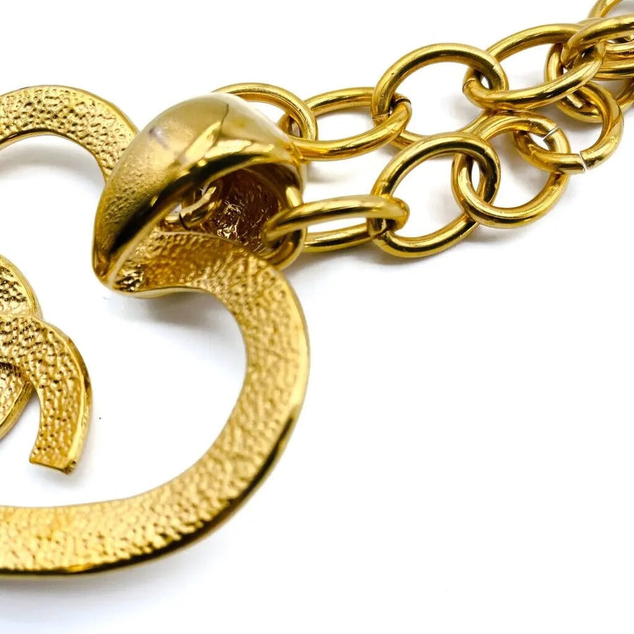 Vintage Chanel Necklace 1990s - 1995 Spring Summer Collection Necklaces Jagged Metal 