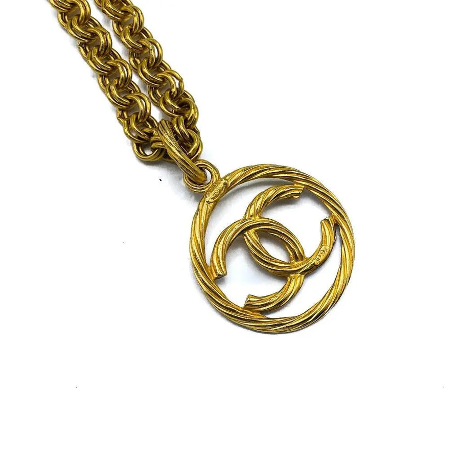 Vintage Chanel Necklace 1990s - Spring Summer 1993 Collection Necklace Jagged Metal 