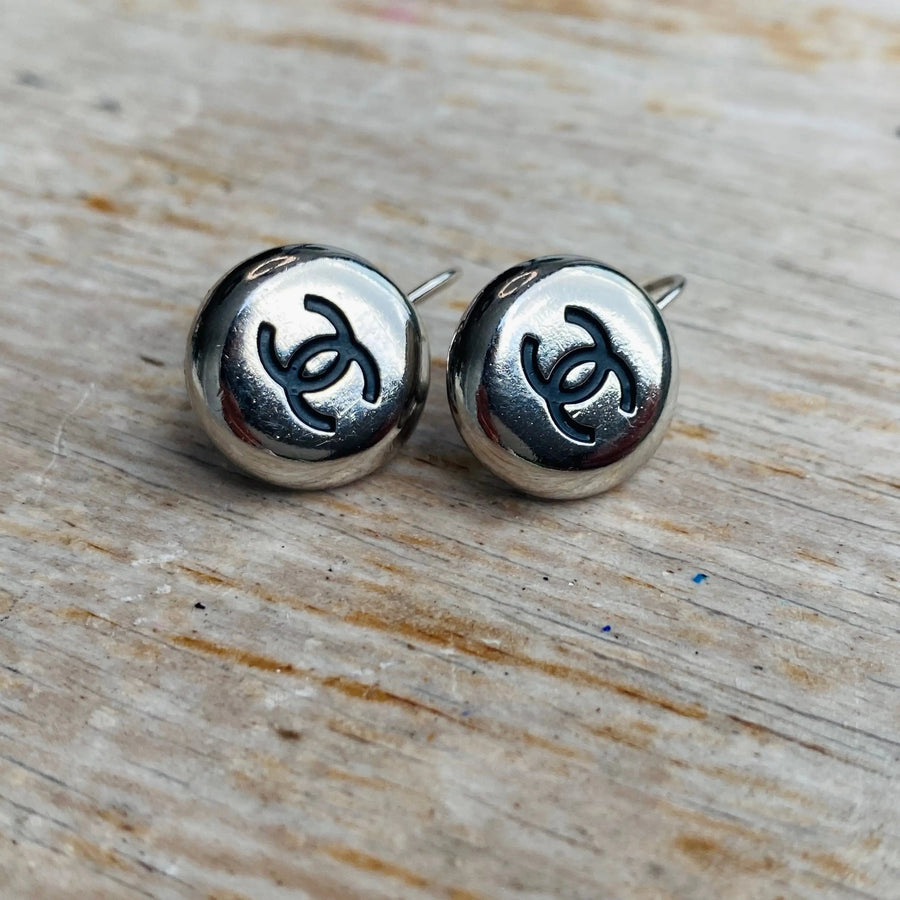 Vintage Chanel earrings 1990s - 1997 Autumn Collection, for pierced ears Earrings Jagged Metal 