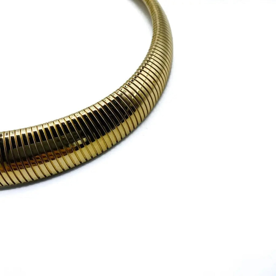 Vintage Christian Dior Choker Necklace 1970s Necklaces Jagged Metal 