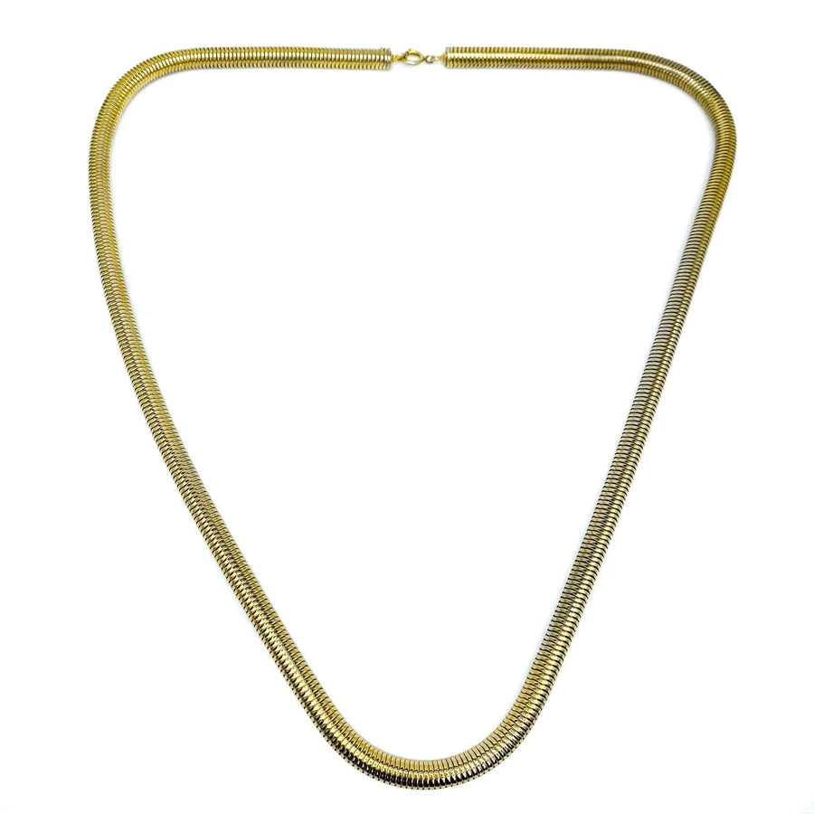 Vintage Christian Dior Necklace, 1970s Chain Necklaces Jagged Metal 