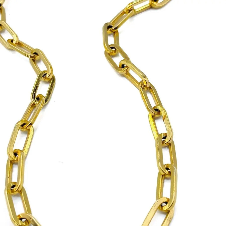 Vintage Christian Dior Necklace, 1970s Necklace Jagged Metal 
