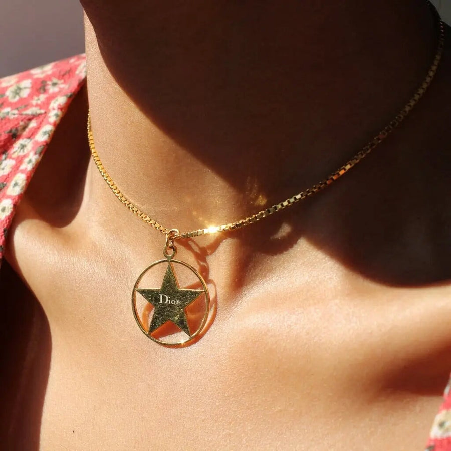 Vintage Dior Necklace Y2K Necklaces Jagged Metal 