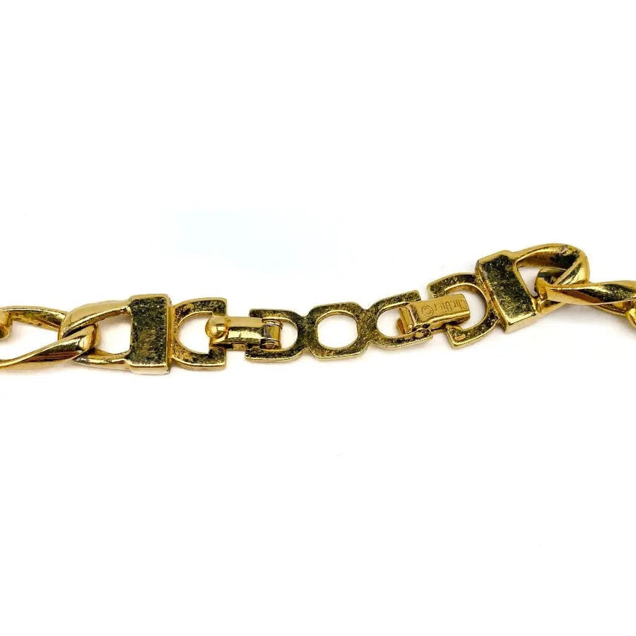 Vintage Dior Necklace, 1980s Necklace Jagged Metal 
