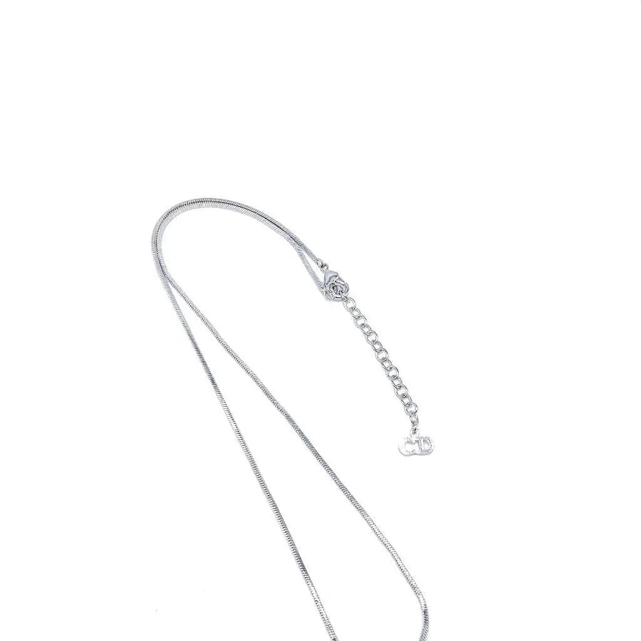 Vintage Dior Necklace, Y2K Trotter Collection, Silver Plated Necklaces Jagged Metal 